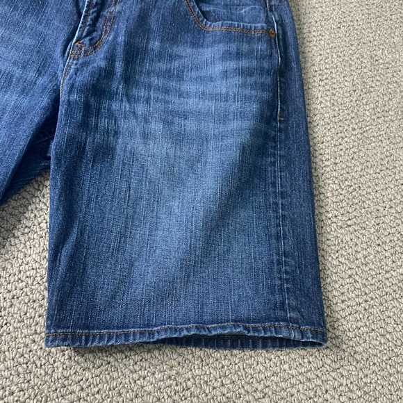 Bootheel Womens Shorts‎ Size 31/10 Blue Dark Wash Denim Boyfriend Mid Rise - Picture 3 of 12